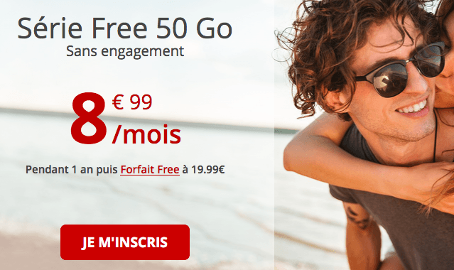 Free mobile promotion forfait sans engagement.