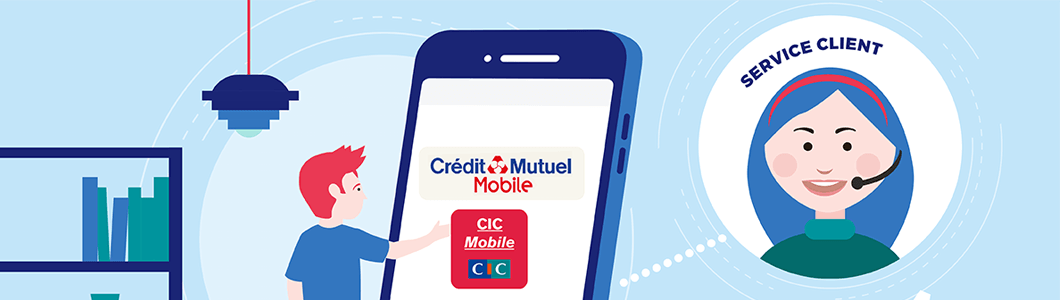 Service client CIC Credit Mutuel Mobile