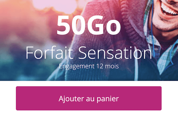 Le forfait sensation 50 Go de Bouygues Telecom
