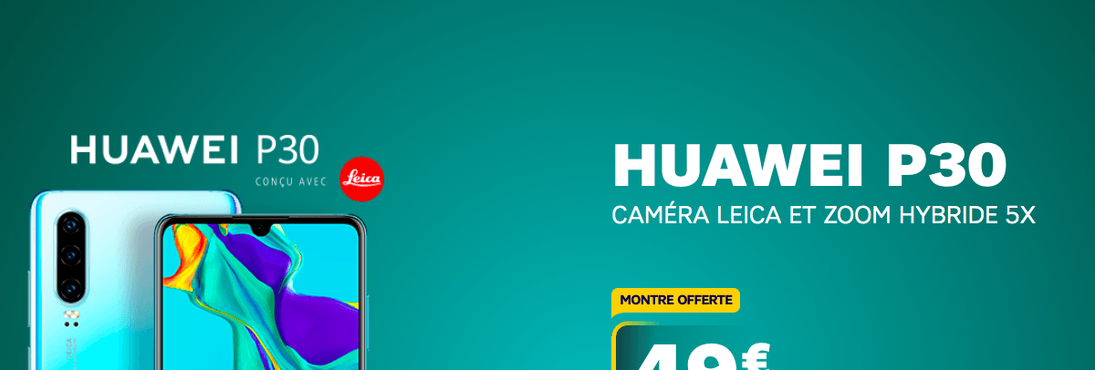 la promo Huawei de SFR