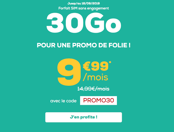 Le nouveau code promo pour le forfait 4G 30 Go de La Poste Mobile