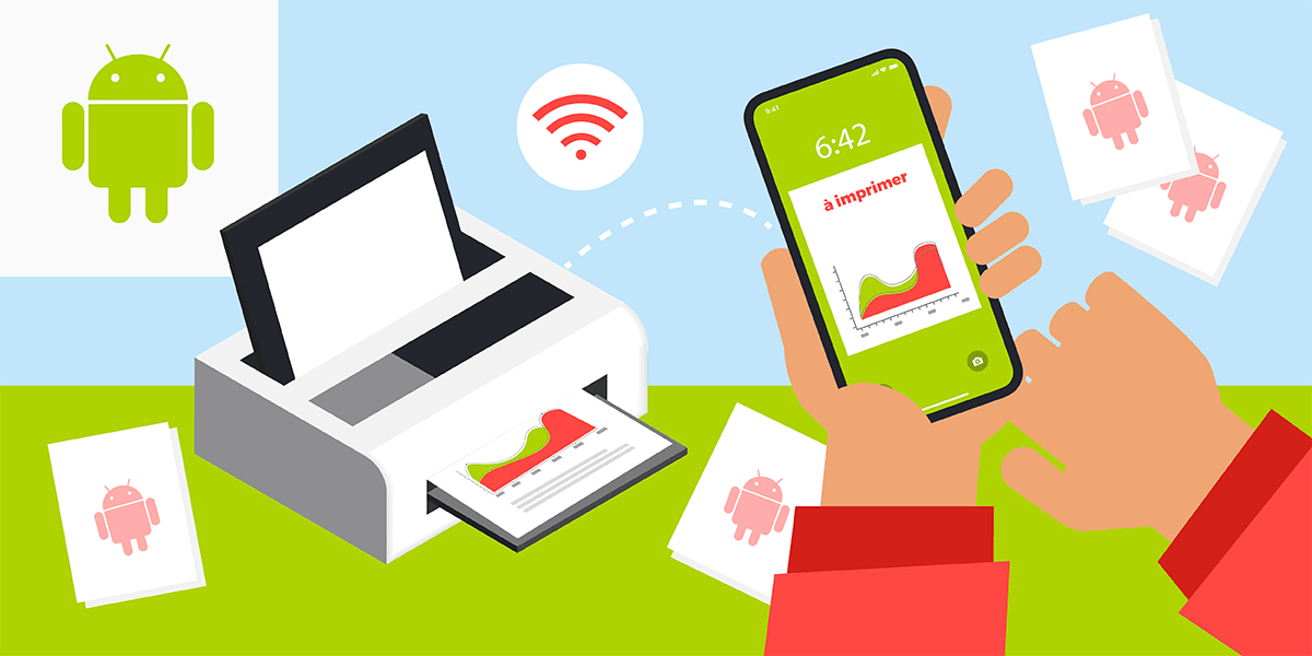 Imprimer depuis téléphone Android.