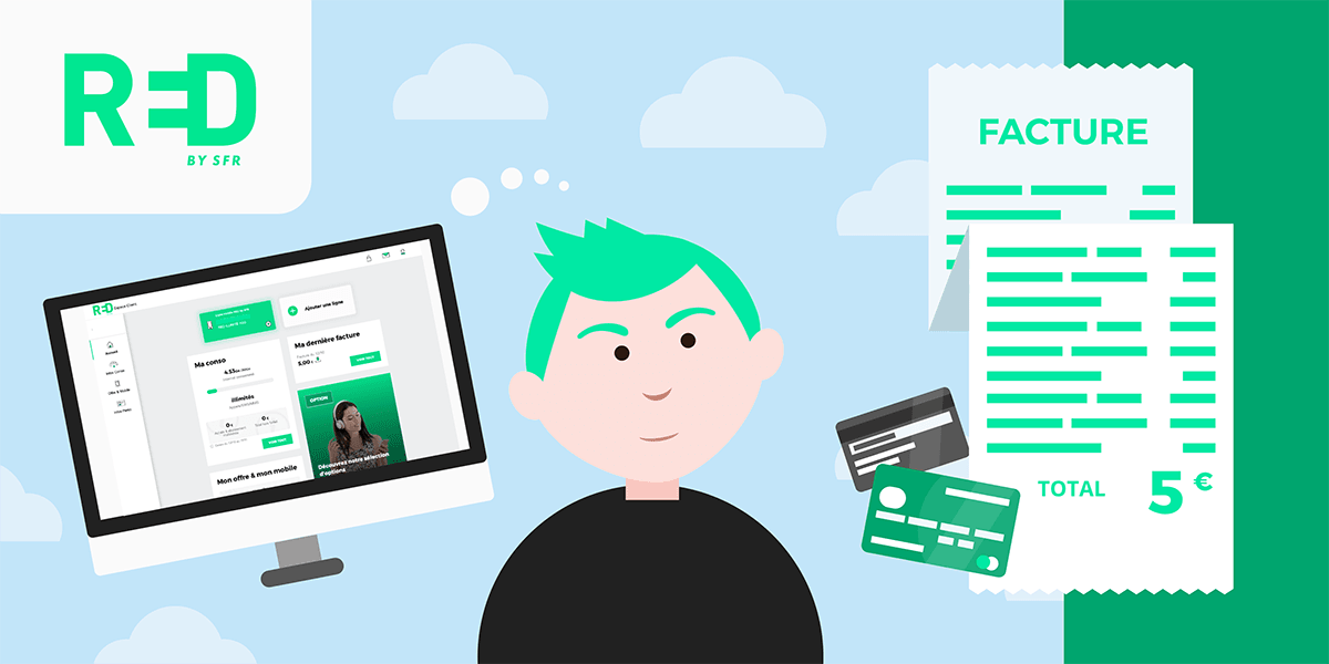 Conserver ses factures présentes dans l'Espace Client RED by SFR