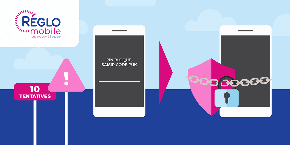 Les précautions lors de l'utilisation du code PUK.