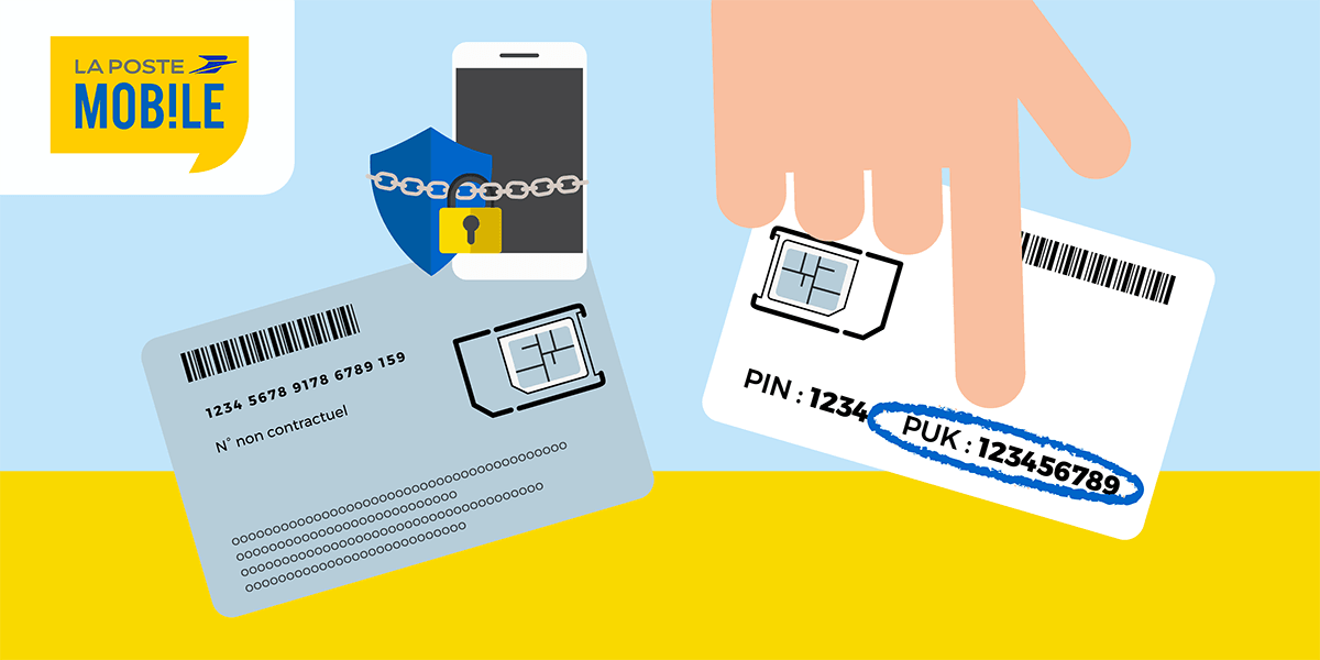 Le code PUK La Poste Mobile support carte SIM.