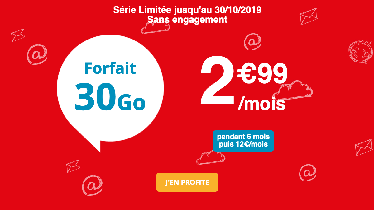 Promo Auchan Telecom forfait pas cher.