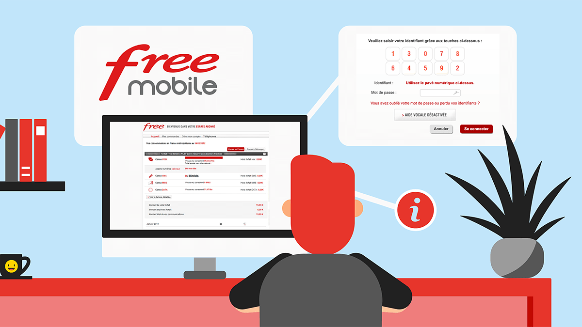 Tout savoir sur l'espace abonné Free mobile.