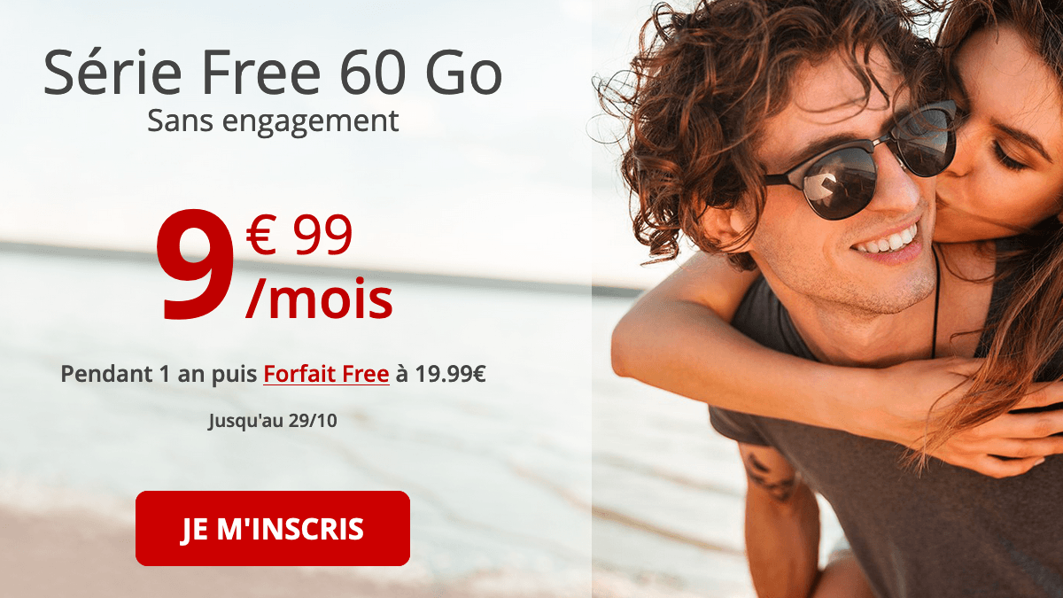 Série Free 60 Go promo forfait 4G