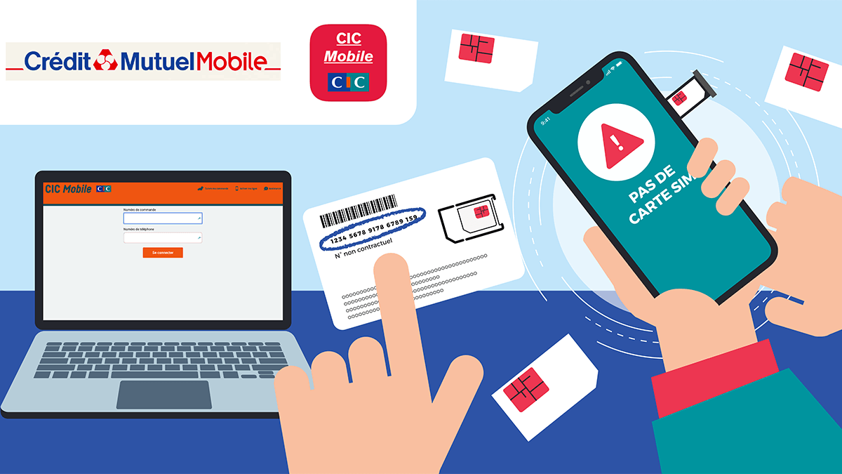 Activer carte SIM CIC et Crédit Mutuel Mobile.