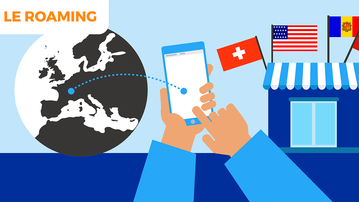 Roaming itinérance des données mobiles.