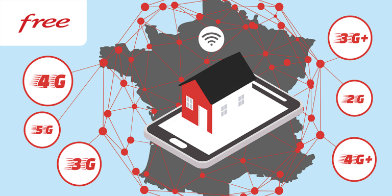 Réseau mobile Free : quelle couverture et débits 4G / 4G+ et 5G