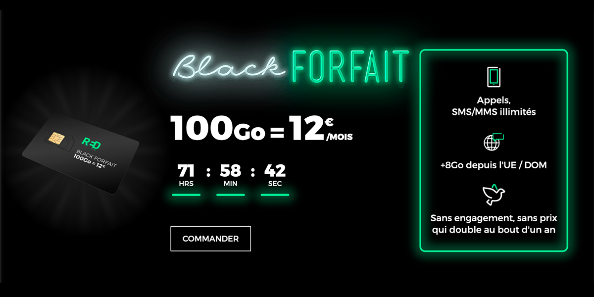 Forfait Black Friday RED by SFR