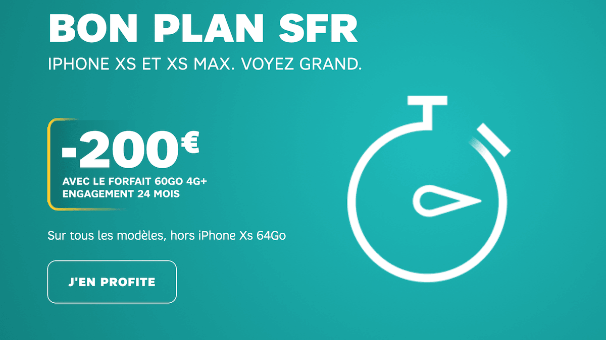 La bon plan SFR du moment pour un smartphone à prix