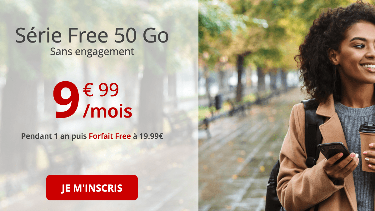 Série Free 50 Go promo forfait 4G.