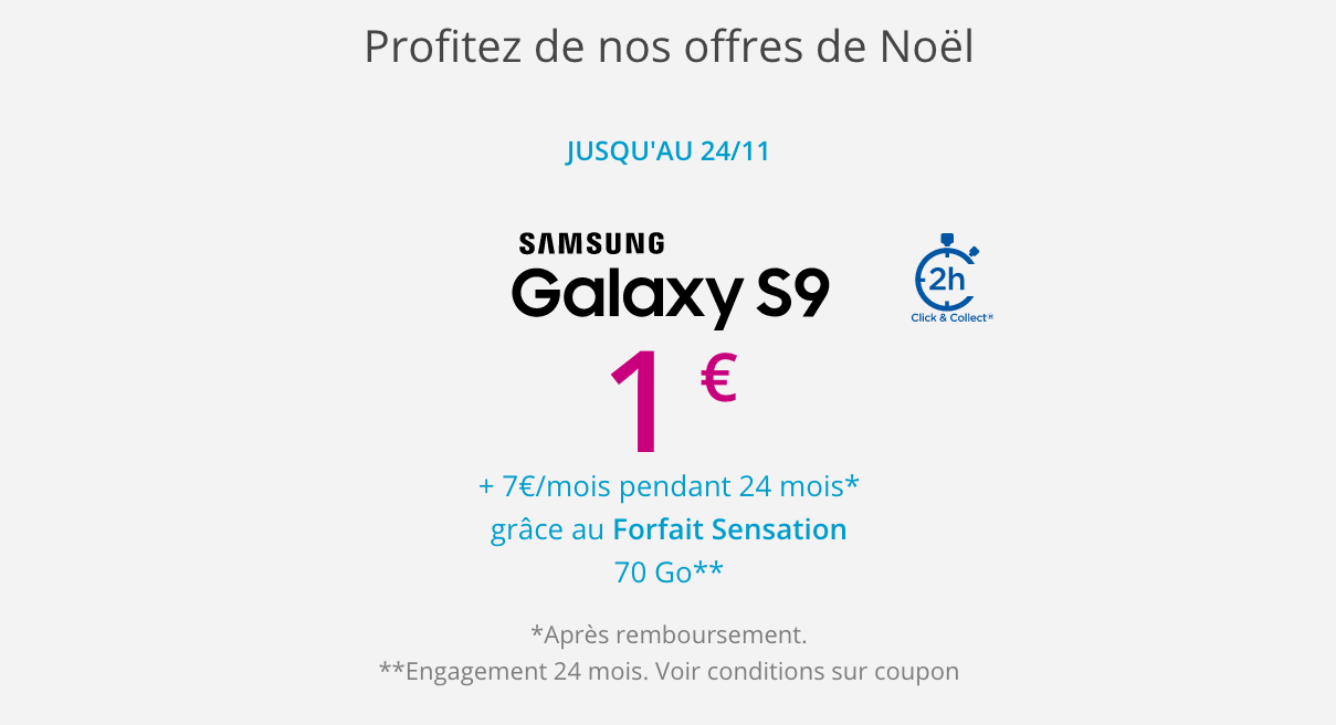 Galaxy S9 avec Bouygues Telecom