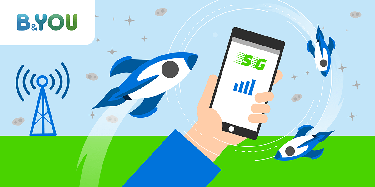 Quelle est la couverture réseau 3G, 4G, 5G des forfaits B&YOU