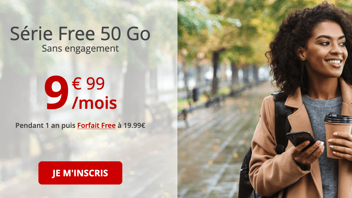 Série Free 50 Go promo forfait mobile.