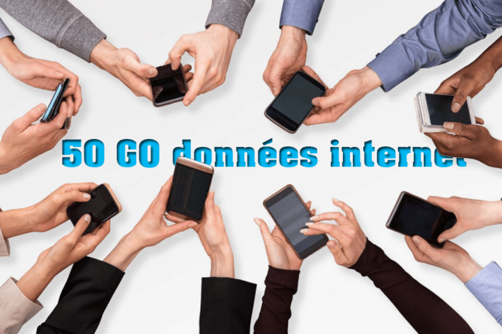 Trois opérateurs téléphoniques français proposent leur forfait 50 Go en promotion : Bouygues Telecom, Auchan Telecom et Free mobile.