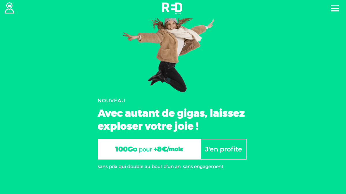 Forfait 100 Go pas cher RED by SFR.