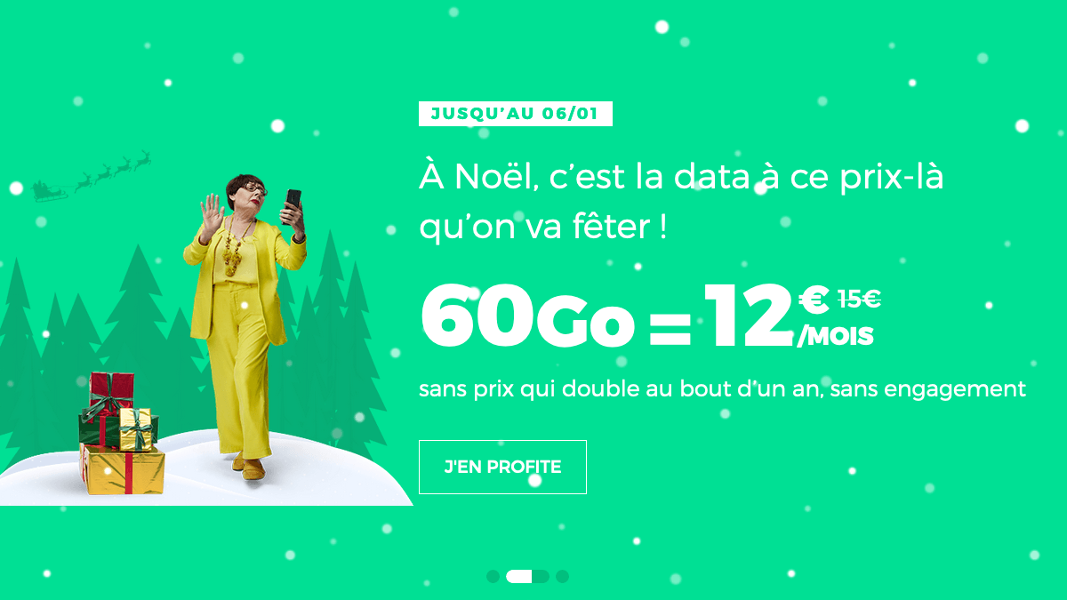 RED by SFR forfait 60 Go en promo.