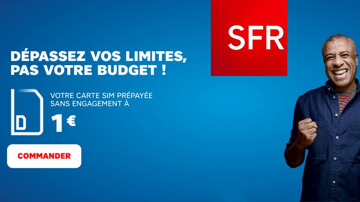 Recharges SFR à partir de 5€.