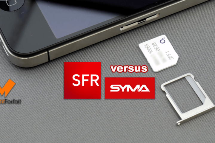 Cartes SIM prépayées avec SFR et Syma.