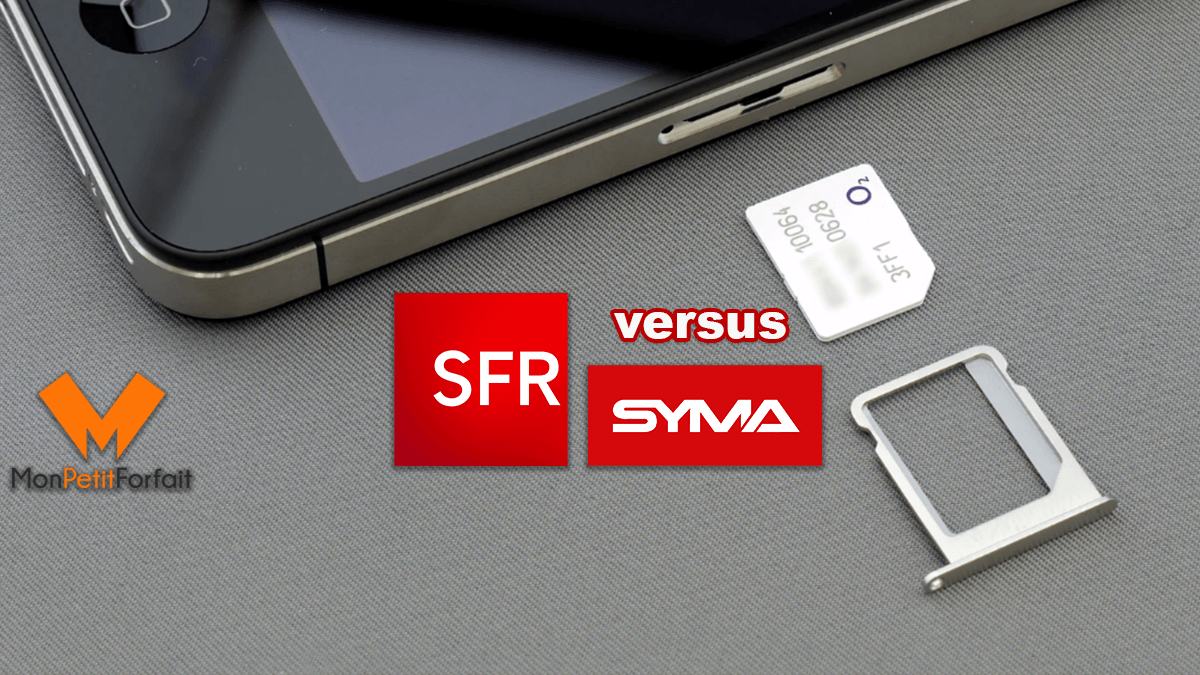 Cartes SIM prépayées avec SFR et Syma.