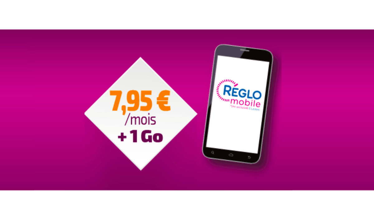 Chez Réglo Mobile le forfait à 1 Go de data est à 7€95.