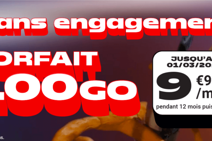 L'offre promotionelle de NRJ Mobile pour 100 Go à 9,99€/mois