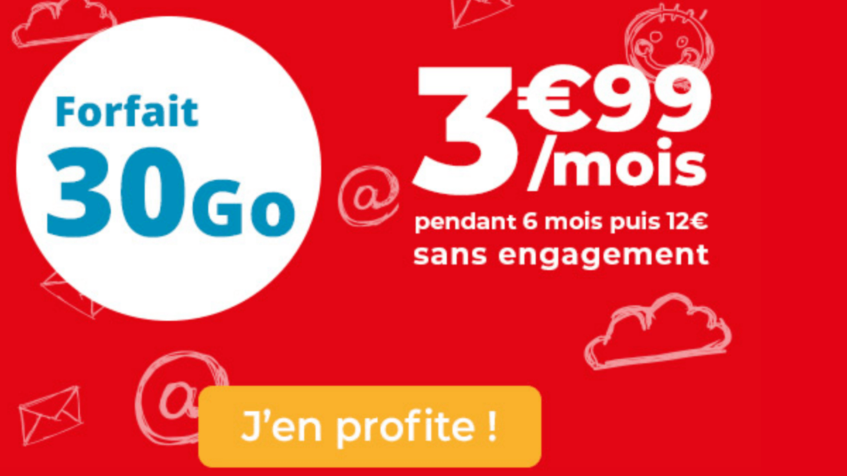 Auchan Telecom affiche un forfait 30 Go en promo