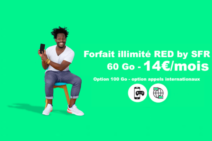 Forfait illimité 60 Go de RED by SFR