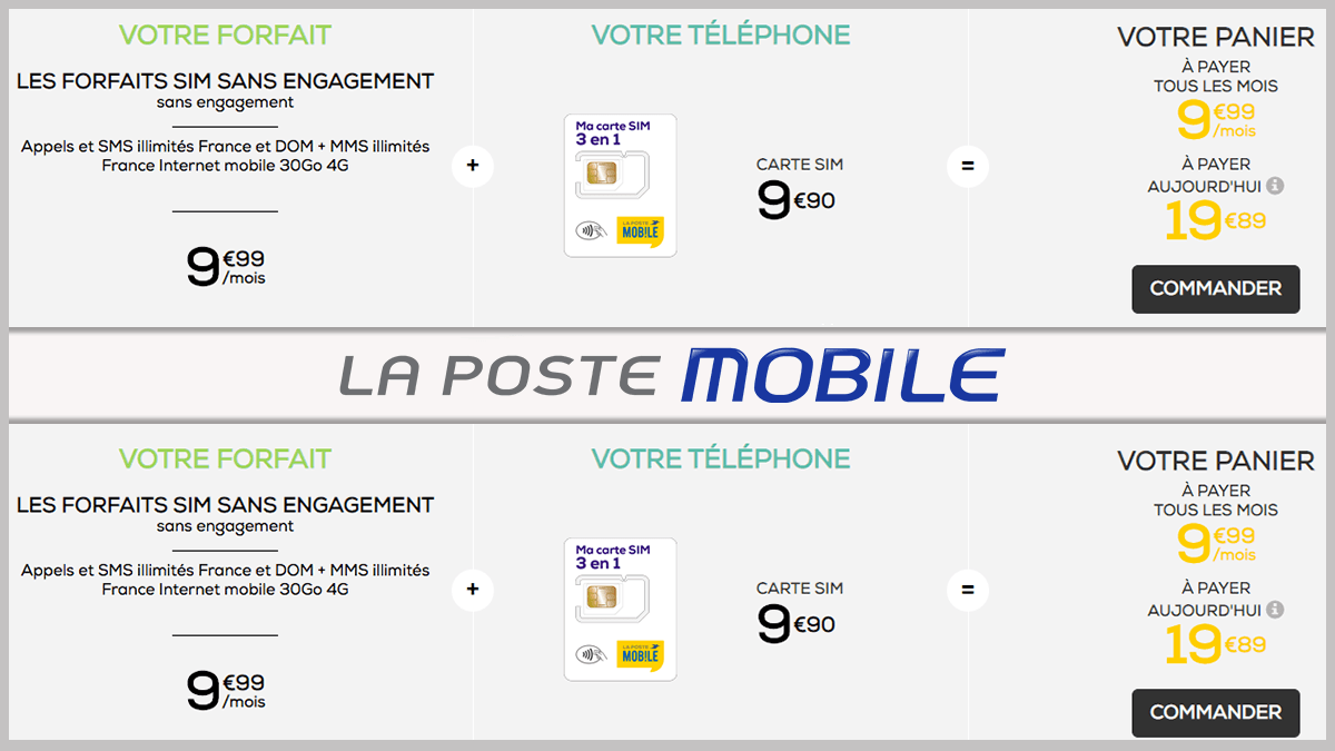 Forfait La Poste Mobile 30 Go Moins De 10 Par Mois