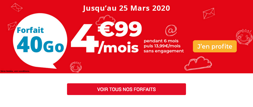 le forfait 4G Auchan Telecom