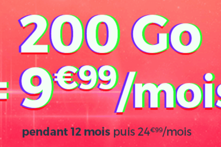 Le forfait en promo de Cdiscount Mobile pour 200 Go à moins de 10euros