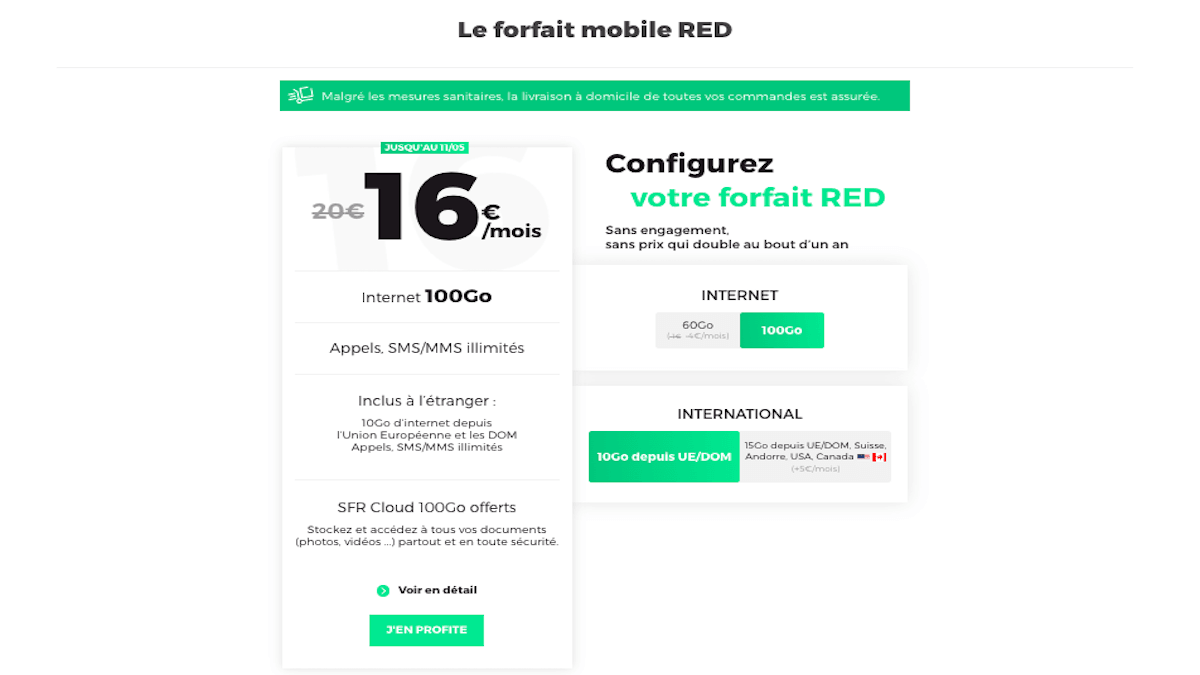 forfait 100 Go red by sfr