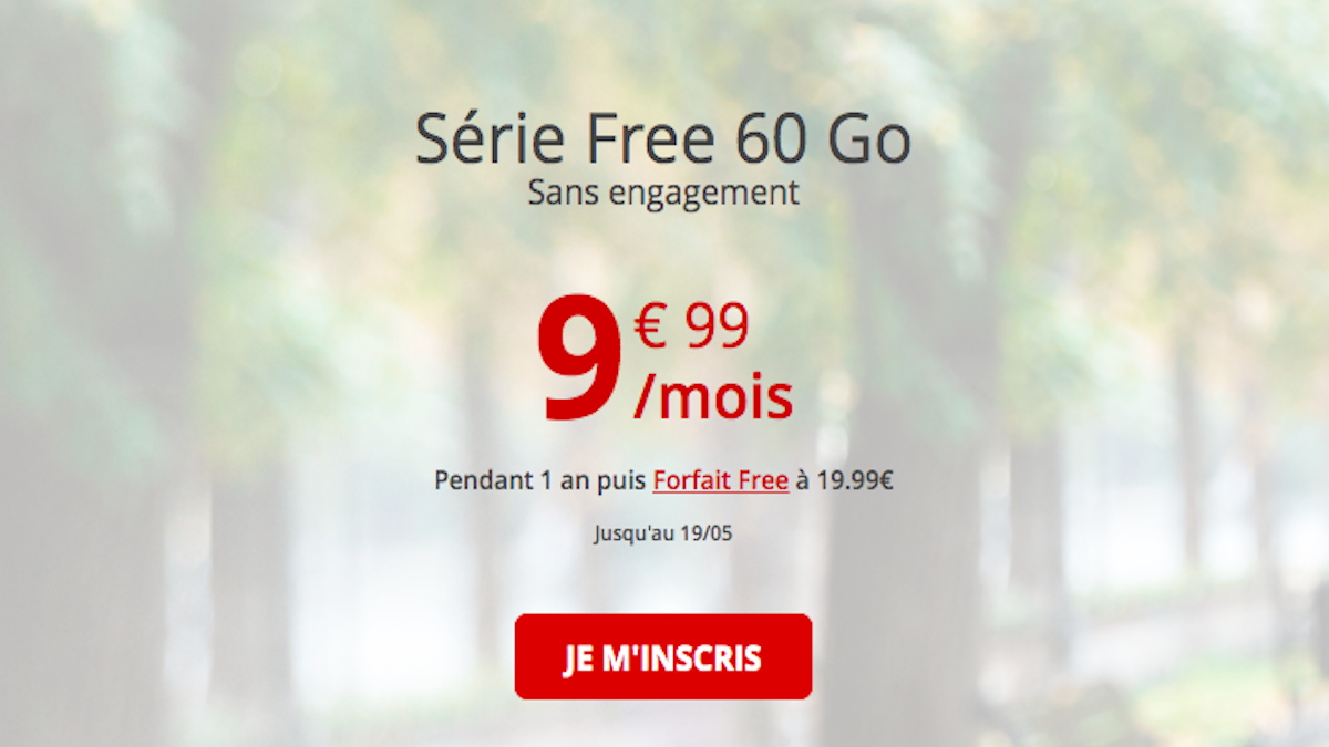 forfait à moins de 10 euros free mobile