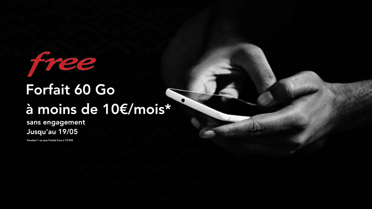 forfait à moins de 10€ free mobile