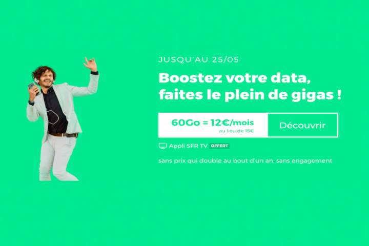 promo forfaits RED by SFR 60 et 100 Go