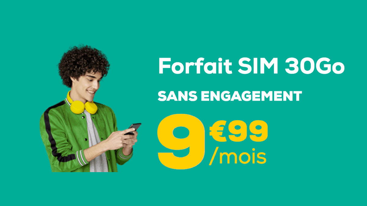 Forfait 9,99€/mois La Poste Mobile