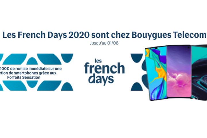 French Days Bouygues 100€ smartphone