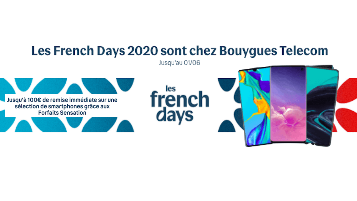 French Days Bouygues 100€ smartphone