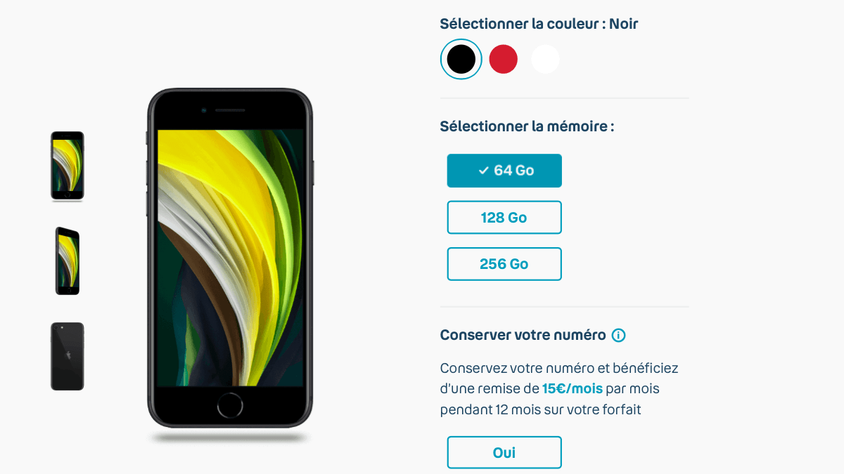L'iPhone SE est à 1€ seulement chez Bouygues Telecom.