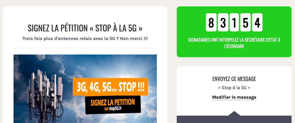 pétition 5G