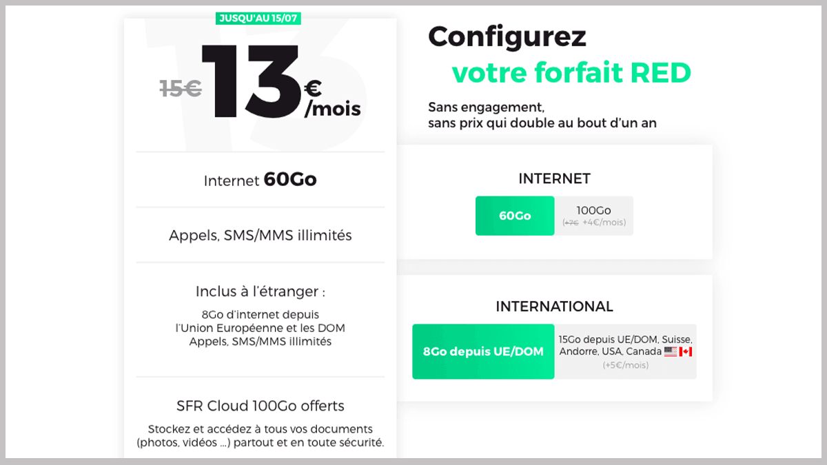 Forfait RED by SFR en promo