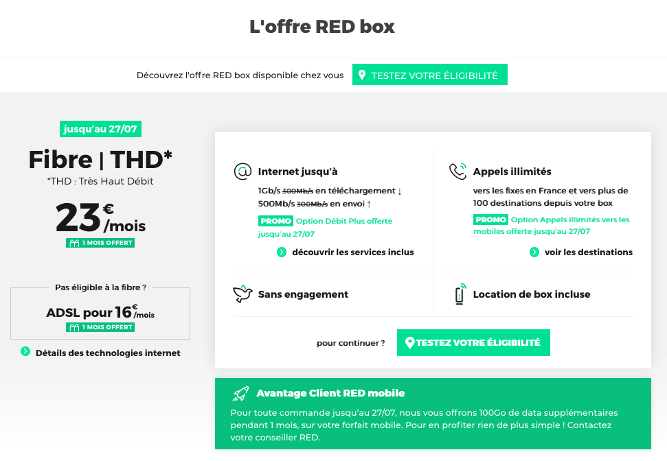 forfait red box