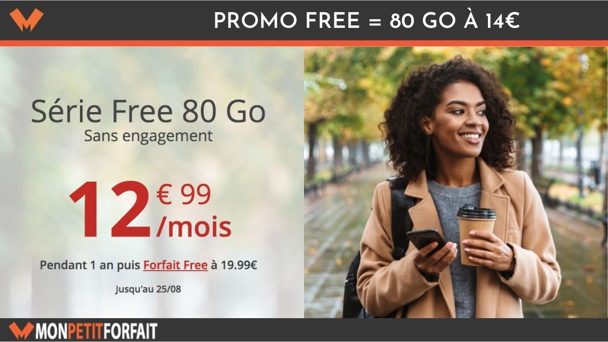 Forfait Free 80 Go en promotion