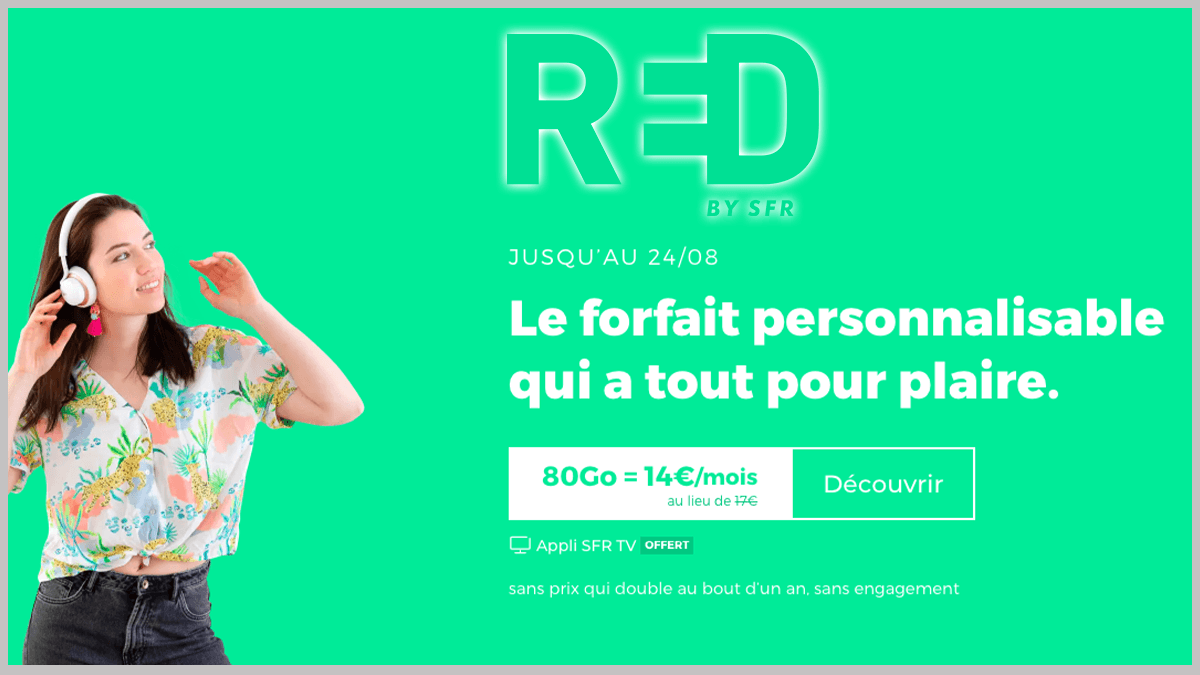 RED by SFR avec options supplémentaires