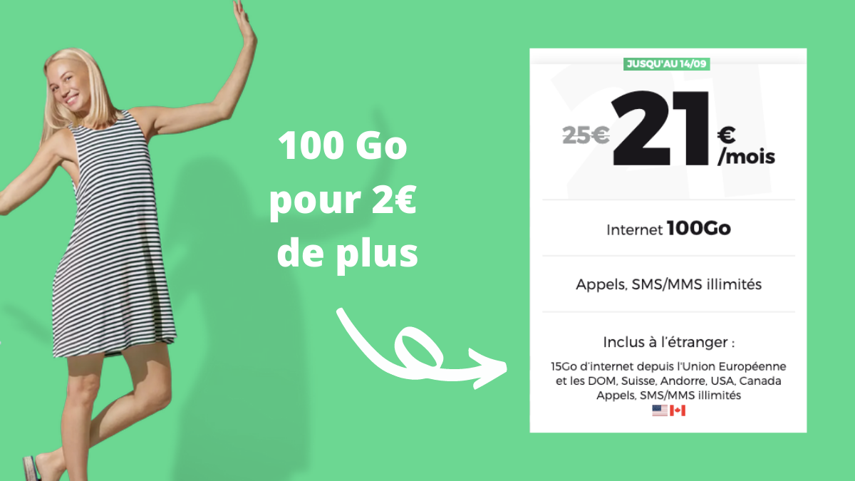 forfait mobile 100 Go RED