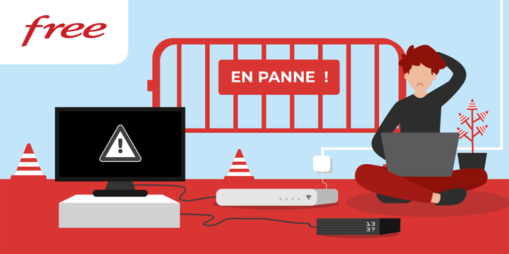 Pannes et problèmes Free en temps réel et réseau
