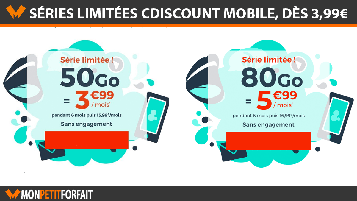 les promos cdiscount mmobile